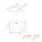 Tuhome 19.6 / 12.6 in. D X 28.9 / 13.4 in. H, 39.3 / 39.3 in. W X Laminate, Multi-color CDT5967 - alternate 5